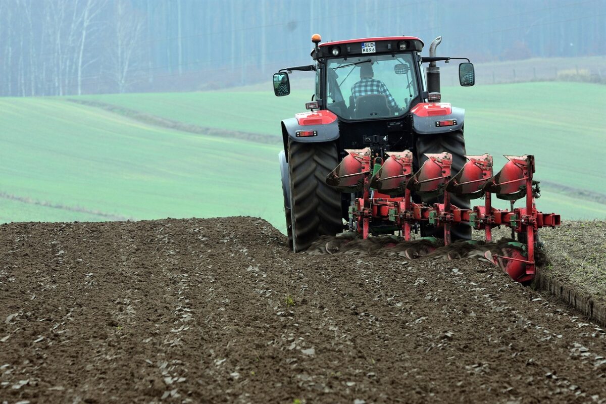 Pflug in der Landwirtschaft